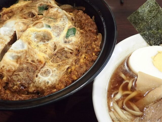 醤油らーめん かまやつ@かつ丼セット